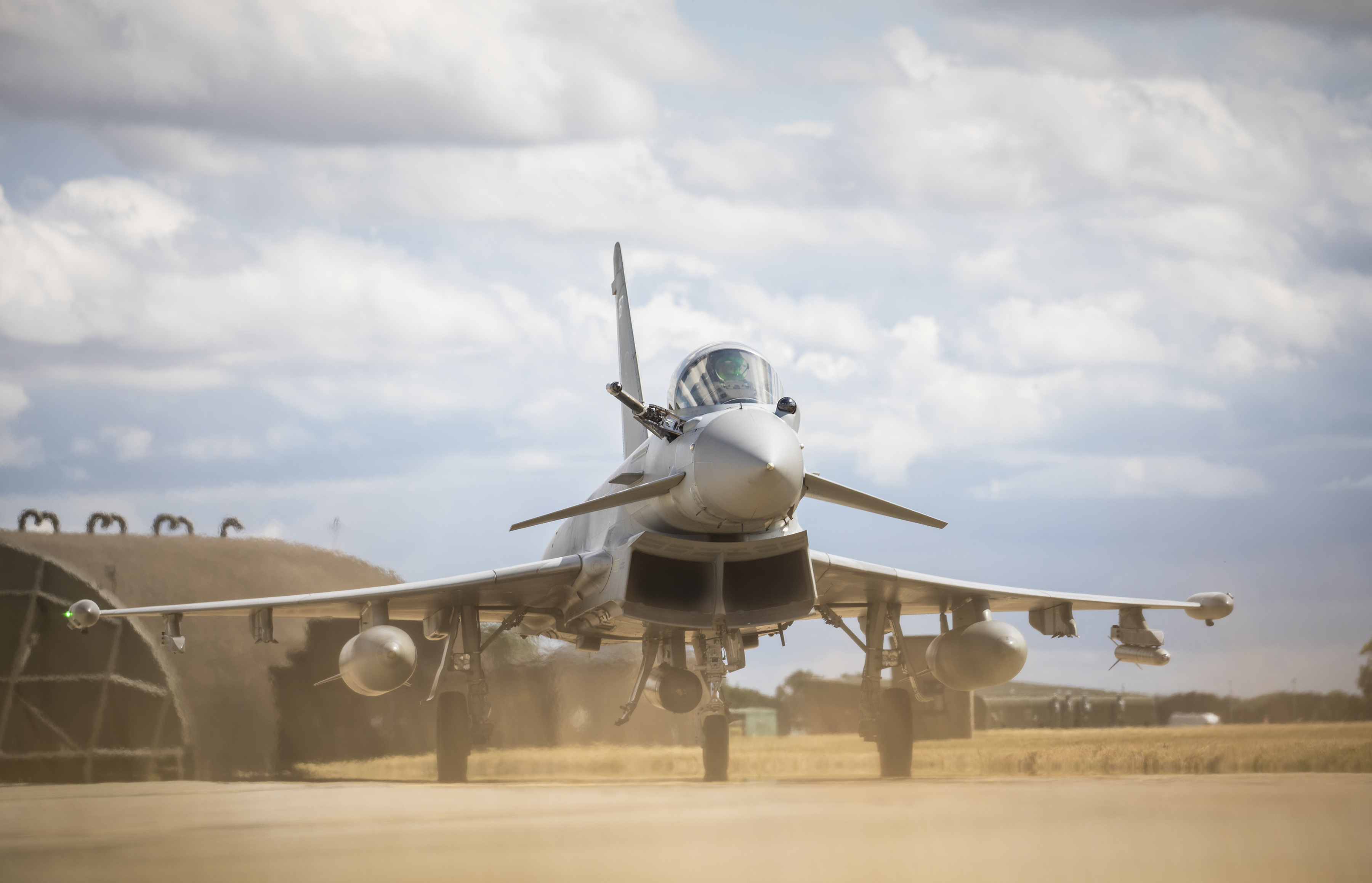 Image shows Typhoon on the airfield.